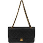 Chanel Quilted Lambskin 24K Gold Medium Double Flap Shoulder Bag