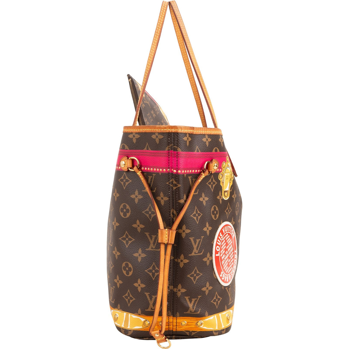Louis Vuitton Monogram Canvas Summer Trunks Neverfull MM Shoulder Bag