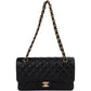 Chanel Quilted Caviar Leather Medium Double Flap Shoulder Bag