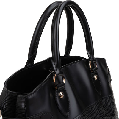 Louis Vuitton Noir Epi Leather Passy Handbag