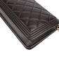 Chanel Quilted Caviar Leather Boy Wallet On Chain Crossbody Bag