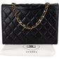 Chanel Quilted Lambskin CC Single Flap Shoulder Bag