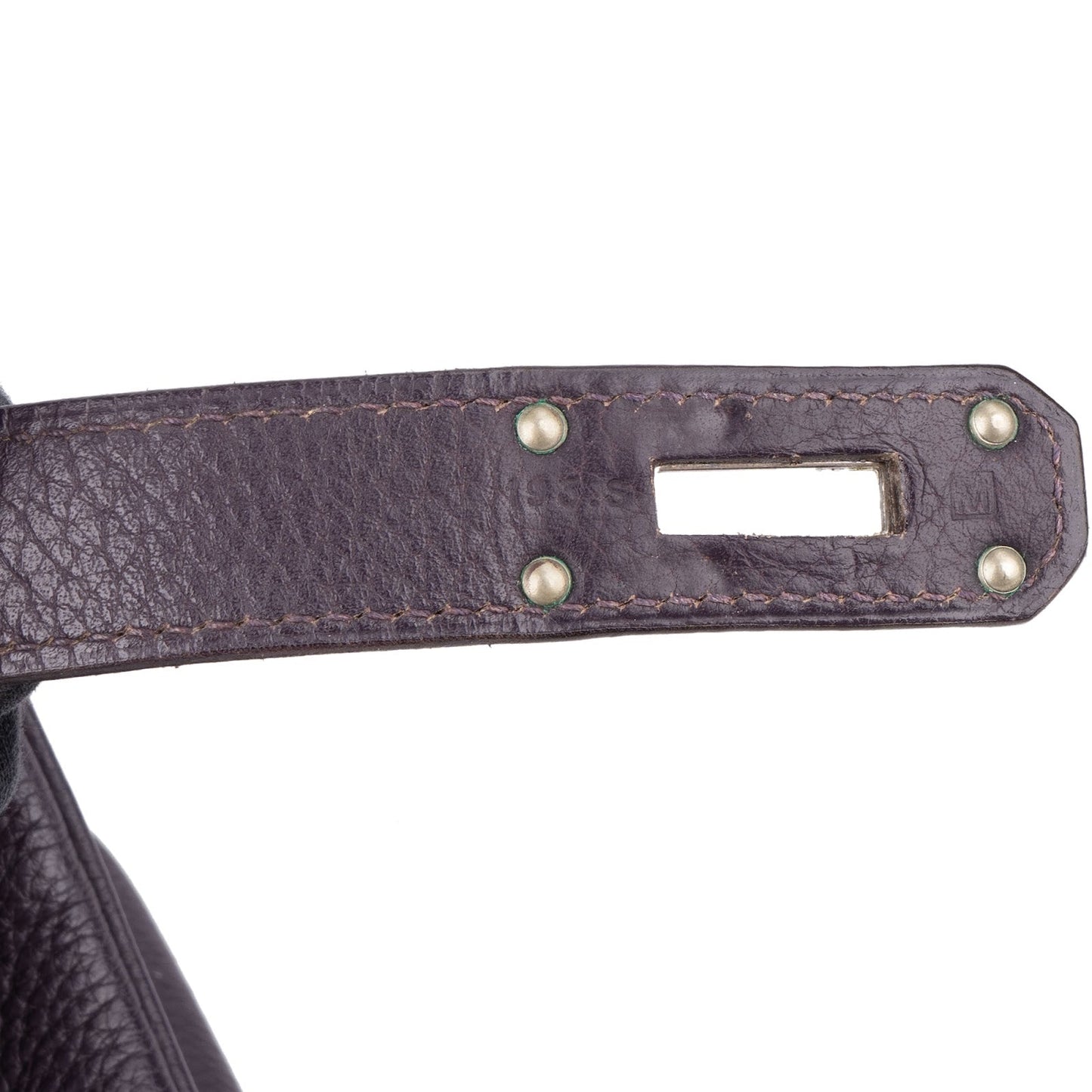 Hermès Raisin Clemence Leather Kelly 40 JPG Shoulder Bag