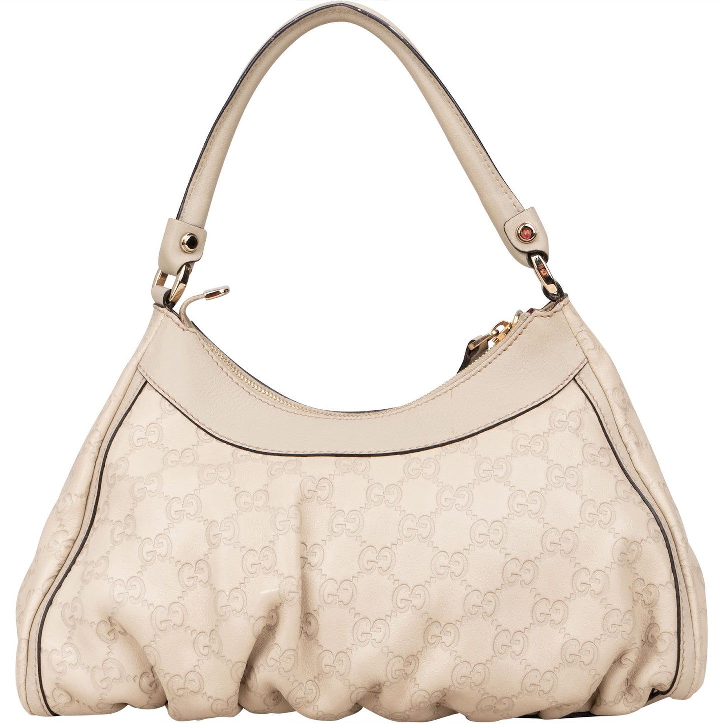 Gucci Leather Monogram Abbey Handbag