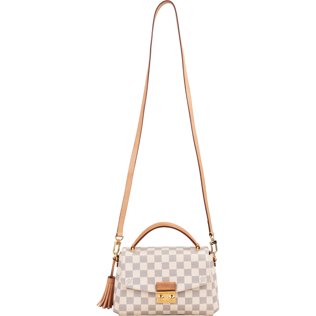 Louis Vuitton Monogram Damier Azur Canvas Croisette Handbag