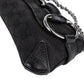 Gucci Monogram GG Black Horsebit Chain Pochette  Handbag