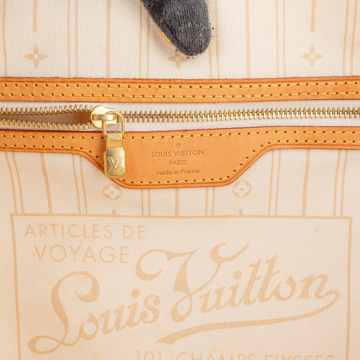 Louis Vuitton Monogram Damier Azur Canvas Neverfull MM Shoulder Bag