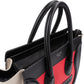 Céline Tricolor Grained Smooth Calfskin Suede Luggage Handbag