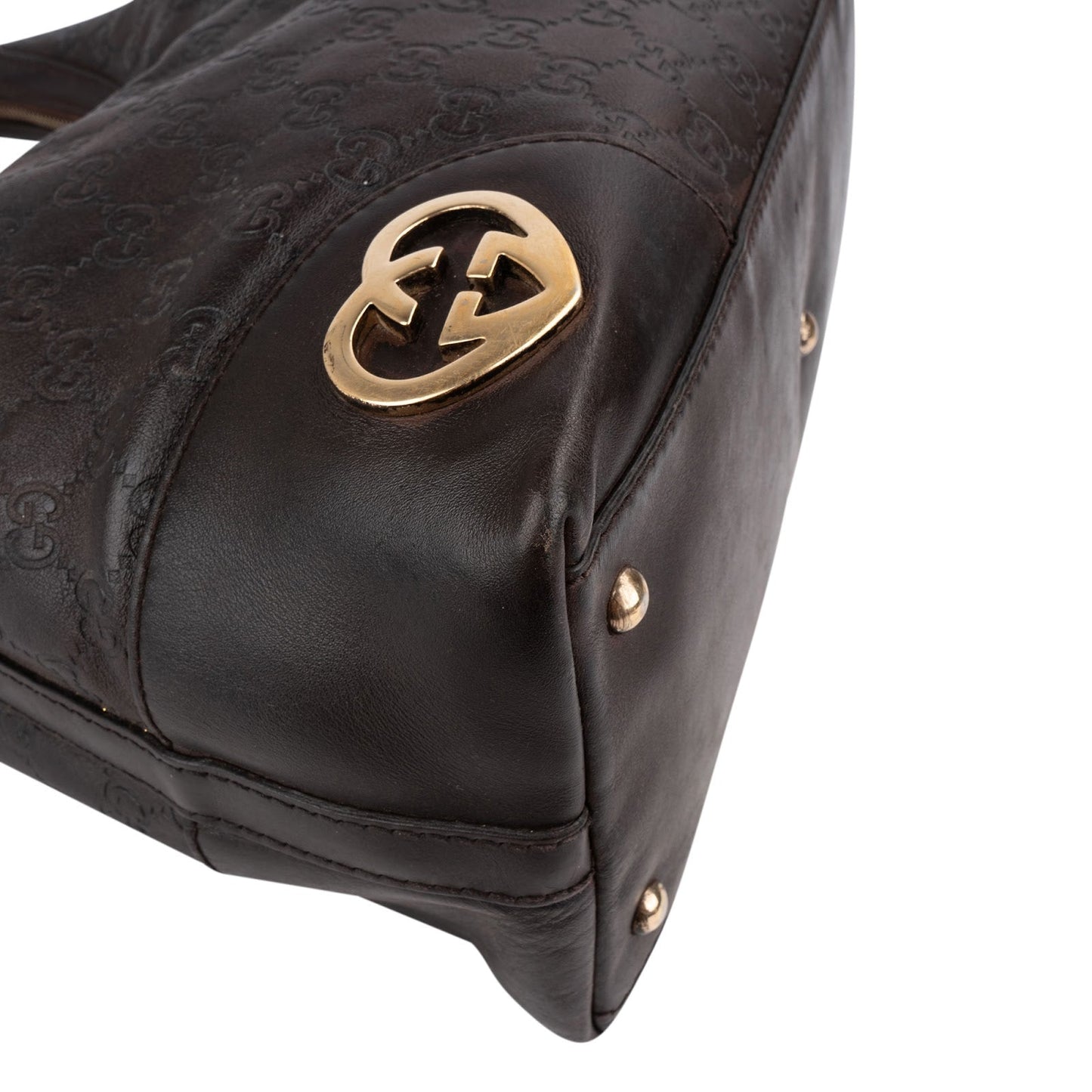 Gucci Guccissima Leather Lovely Heart Shoulder Bag