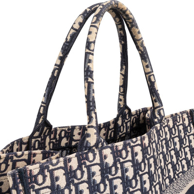Christian Dior Oblique Trotter Monogram Small Book Tote Handbag