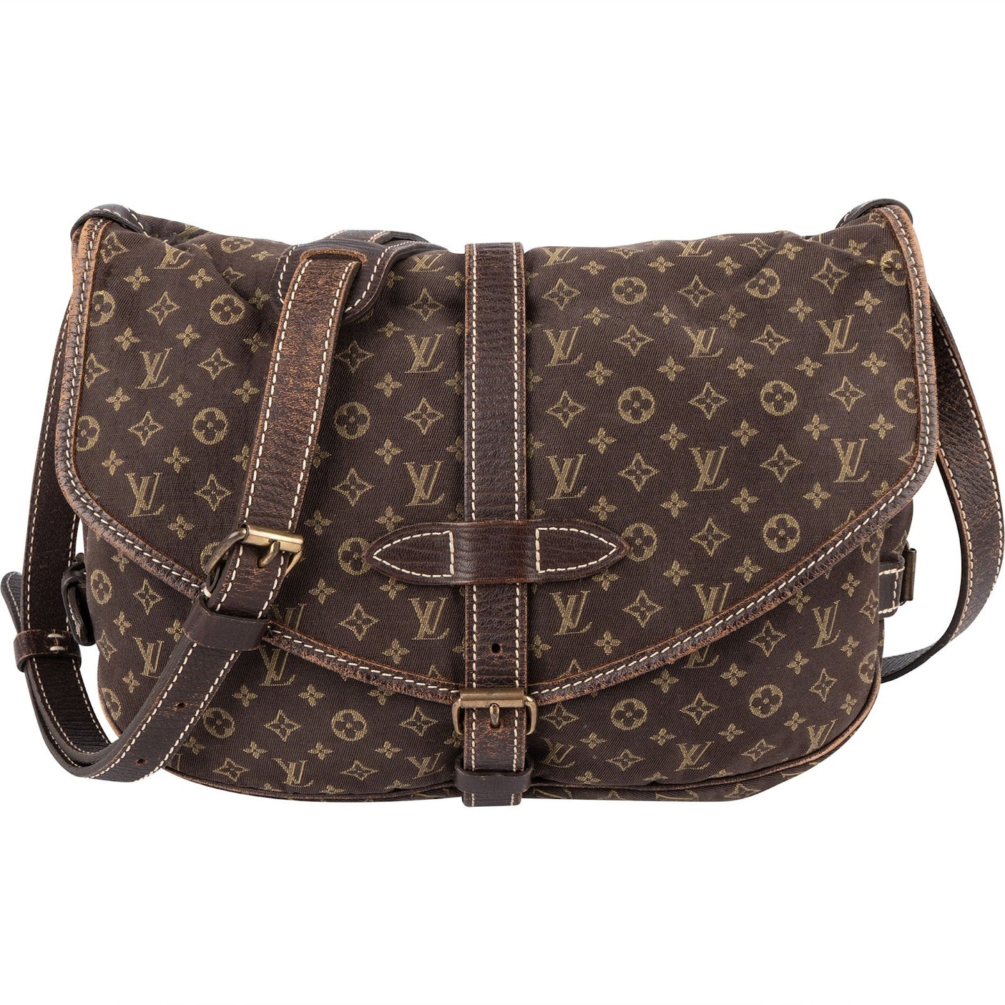 Louis Vuitton Monogram Mini Lin Saumur 30 Crossbody Bag