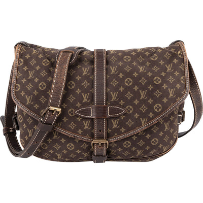Louis Vuitton Monogram Mini Lin Saumur 30 Crossbody Bag