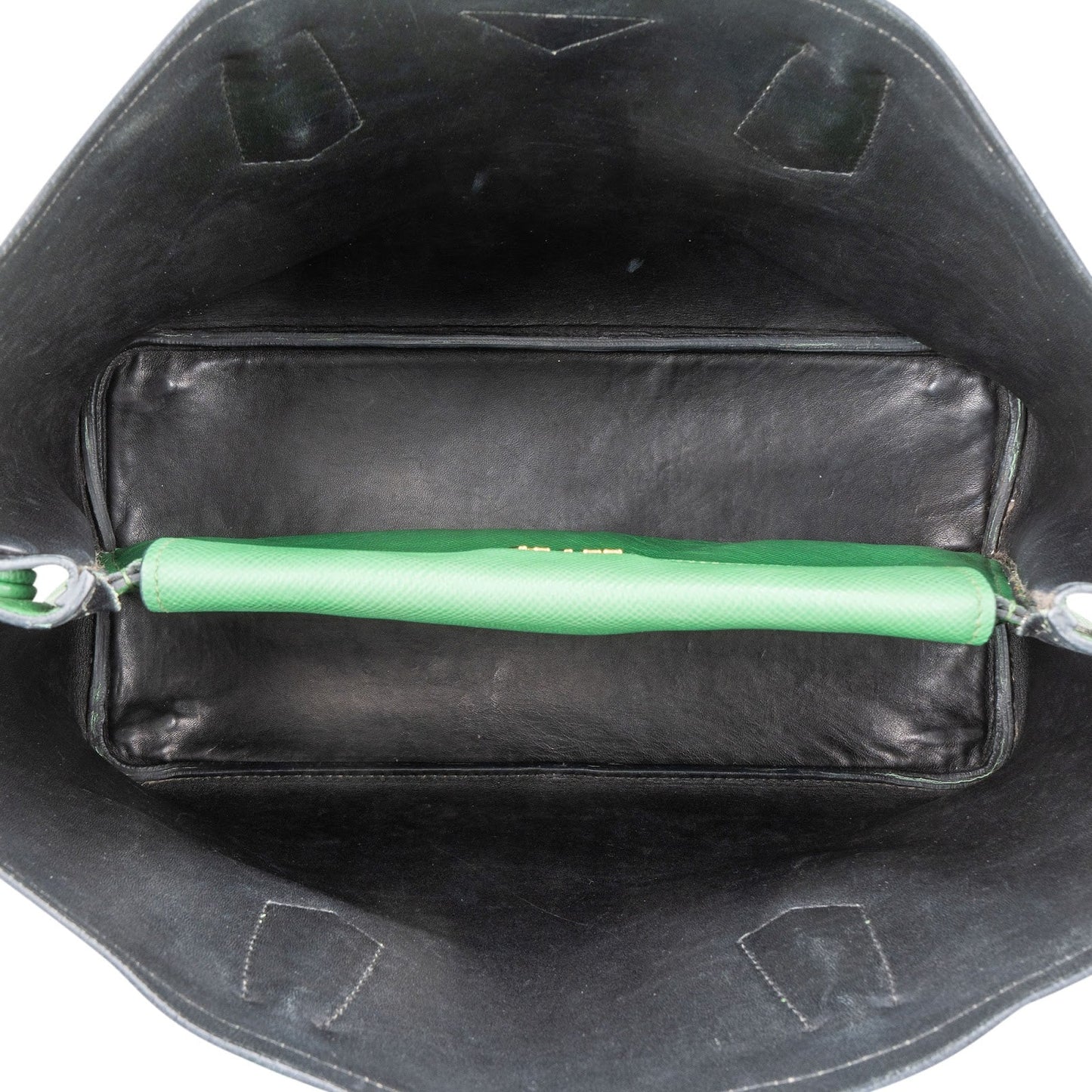 Prada Saffiano Leather Double Handbag