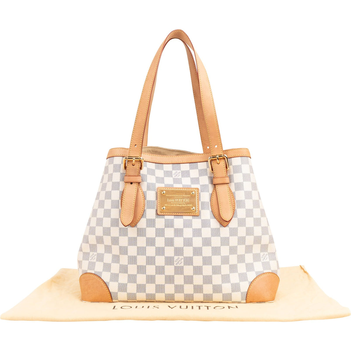 Louis Vuitton Monogram Damier Azur Hampstead MM Shoulder Bag