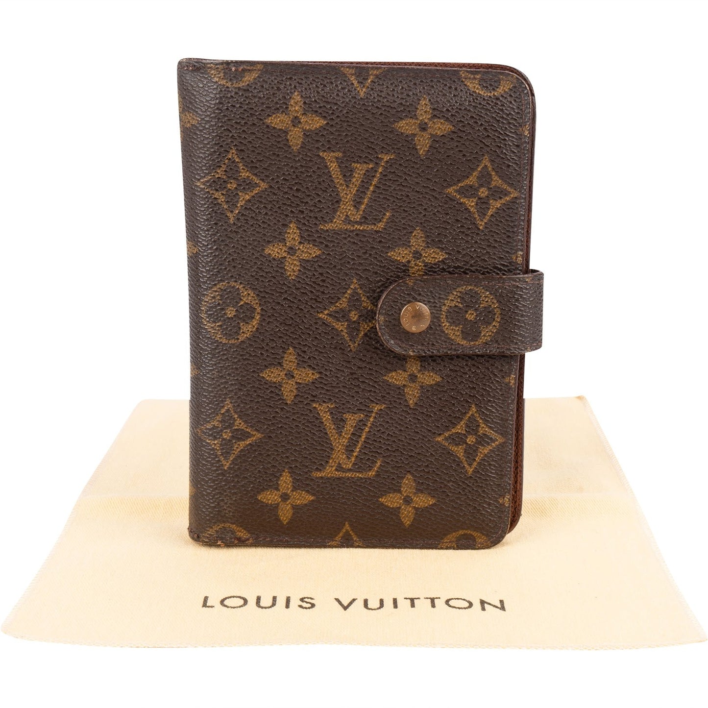 Louis Vuitton Canvas Monogram Porto Papier Zip Wallet