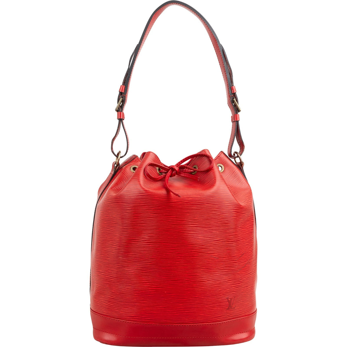 Louis Vuitton Red Epi Leather Sac Noé Grande Shoulder Bag
