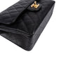 Chanel Quilted Caviar Leather Gold Small Double Flap Shoulder Bag
