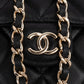 Chanel Quilted Lambskin Mini Single Flap with Top Handle Crossbody Bag