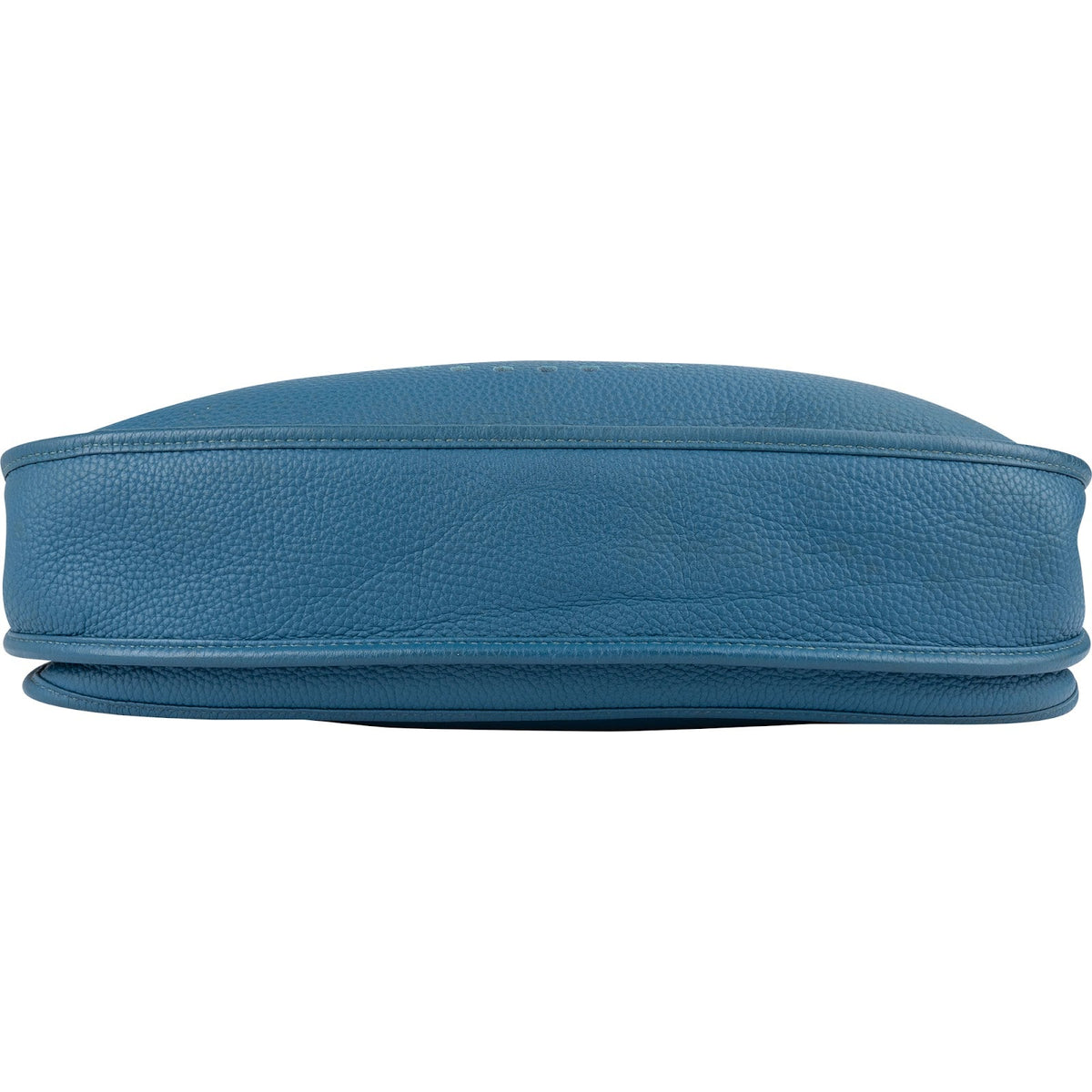 Hermès Bleu Clemence Leather Evelyne III TGM Crossbody Bag
