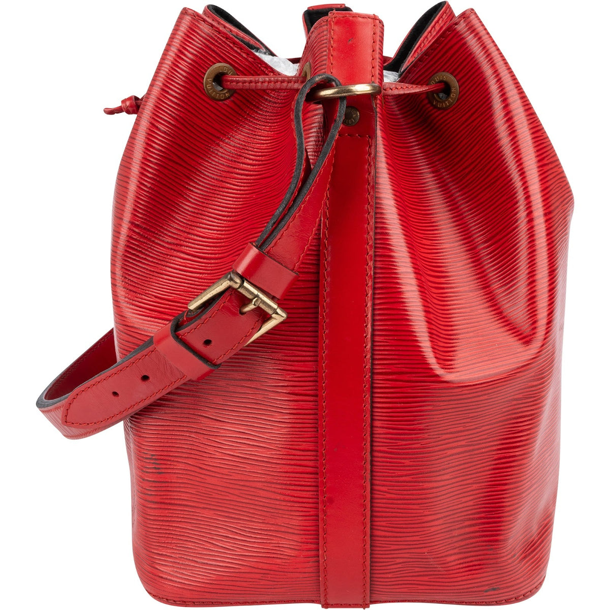 Louis Vuitton Red Epi Leather Sac Noé Petit Shoulder Bag
