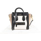 Céline Tricolor Grained Suede & Leather Nano Luggage Handbag