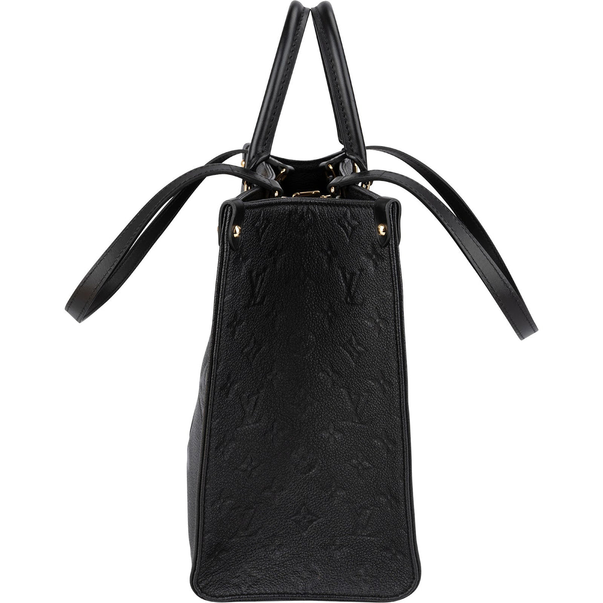 Louis Vuitton Noir Monogram Empreinte Leather OnTheGo MM Shoulder Bag
