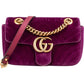 Gucci Velvet Matelassé GG Marmont Small Crossbody Bag