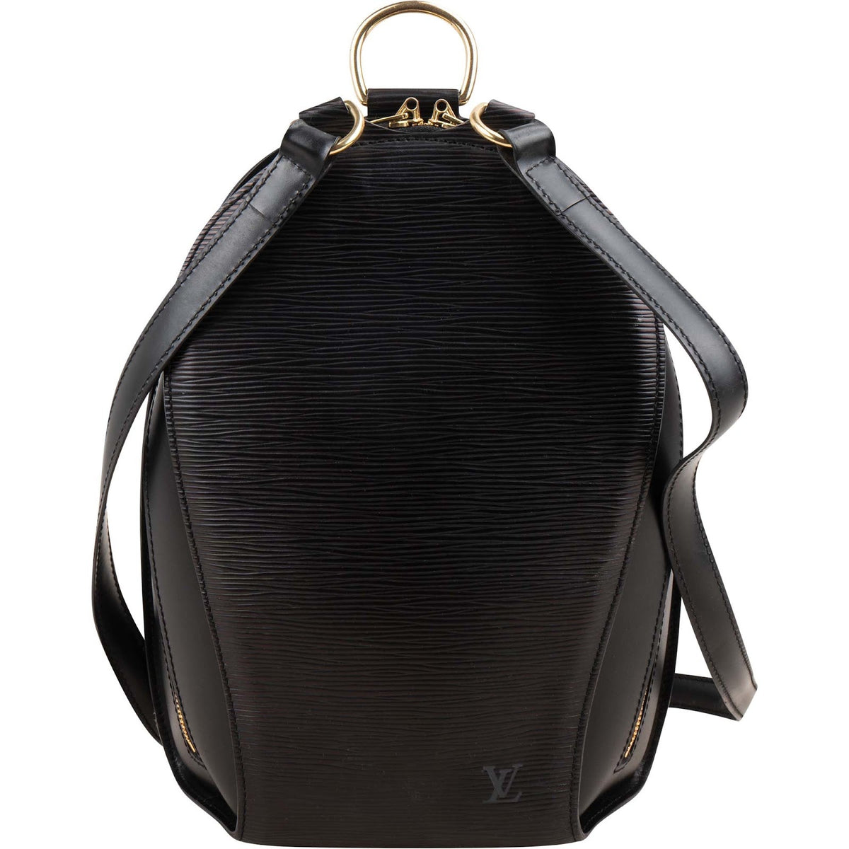 Louis Vuitton Mabillon aus schwarzem Epi-Leder – Vorderansicht