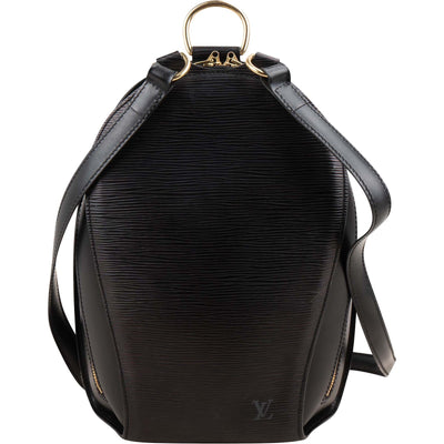 Louis Vuitton Noir Epi Leather Mabillon Backpack