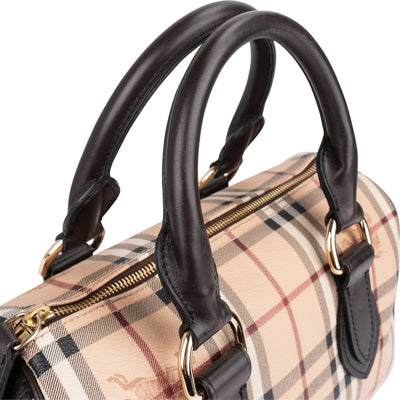 Burberry Haymarket Check Boston Handbag