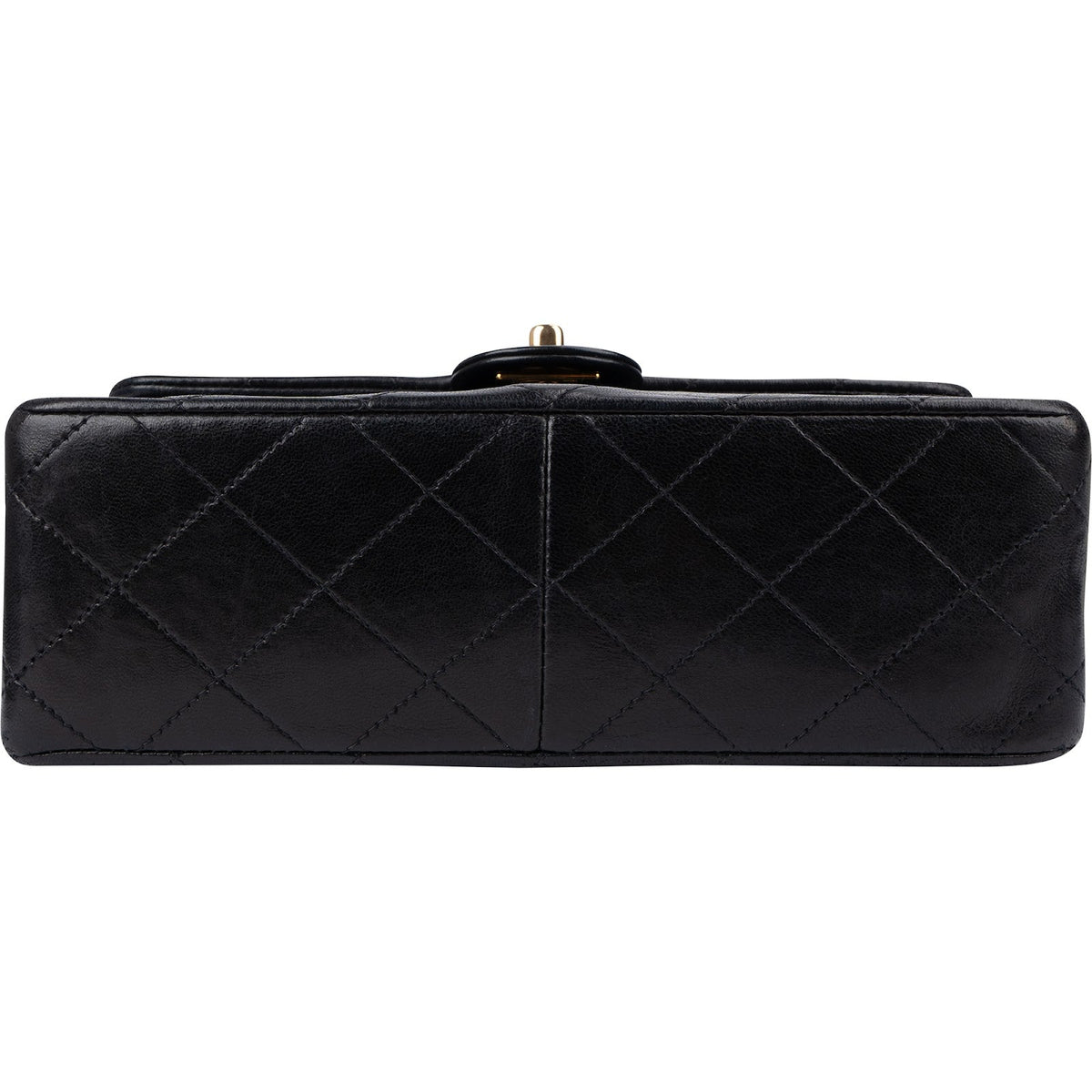 Chanel Quilted Lambskin 24K Gold Single Flap Crossbody Bag