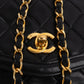 Chanel Quilted Lambskin 24K Gold Single Flap Crossbody Bag