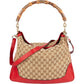 Gucci Monogram GG Bamboo Hobo Shoulder Bag