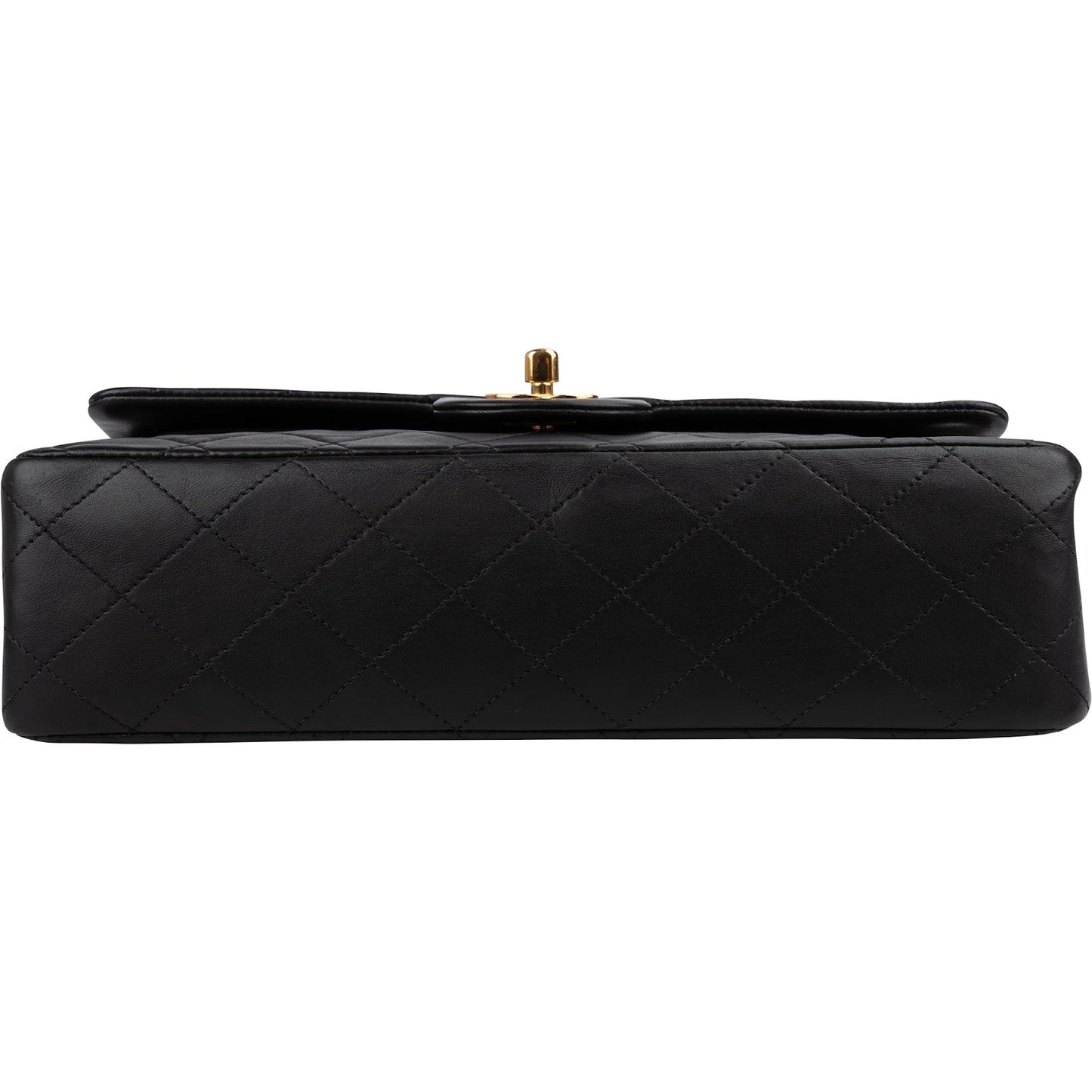 Chanel Quilted Lambskin 24K Gold Medium Double Flap Shoulder Bag