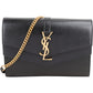 Saint Laurent Smooth Leather Sulpice Wallet On Chain Crossbody Bag