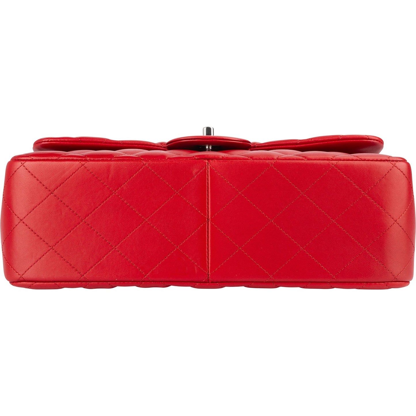 Chanel Quilted Lambskin Jumbo Double Flap Crossbody Bag