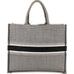 Christian Dior Houndstooth Monogram Canvas Book Tote Handbag