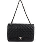 Chanel Quilted Caviar Leather Maxi Double Flap Crossbody Bag