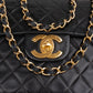 Chanel Quilted Lambskin 24K Gold Jumbo Single Flap Crossbody Bag
