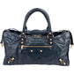 Balenciaga Blue Leather City Handbag