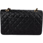 Chanel Quilted Caviar Leather Medium Double Flap Shoulder Bag