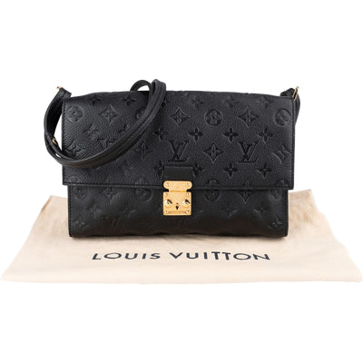 Louis Vuitton Noir Monogram Empreinte Leather Fascinante Crossbody Bag