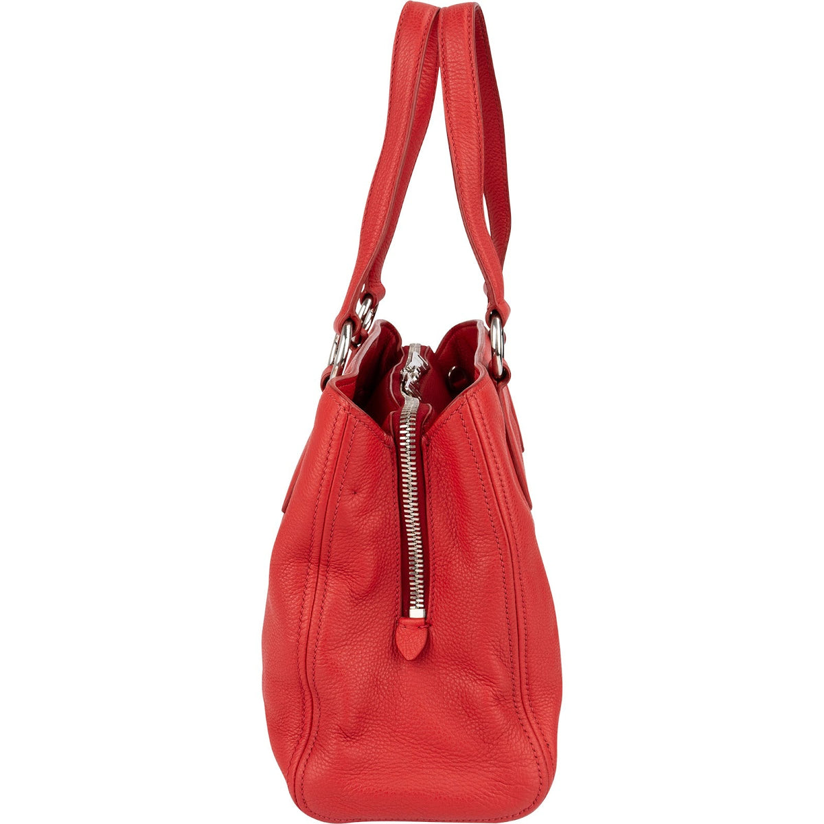 Miu Miu Tote aus rotem Vitello-Phenix-Leder – Ansicht 4