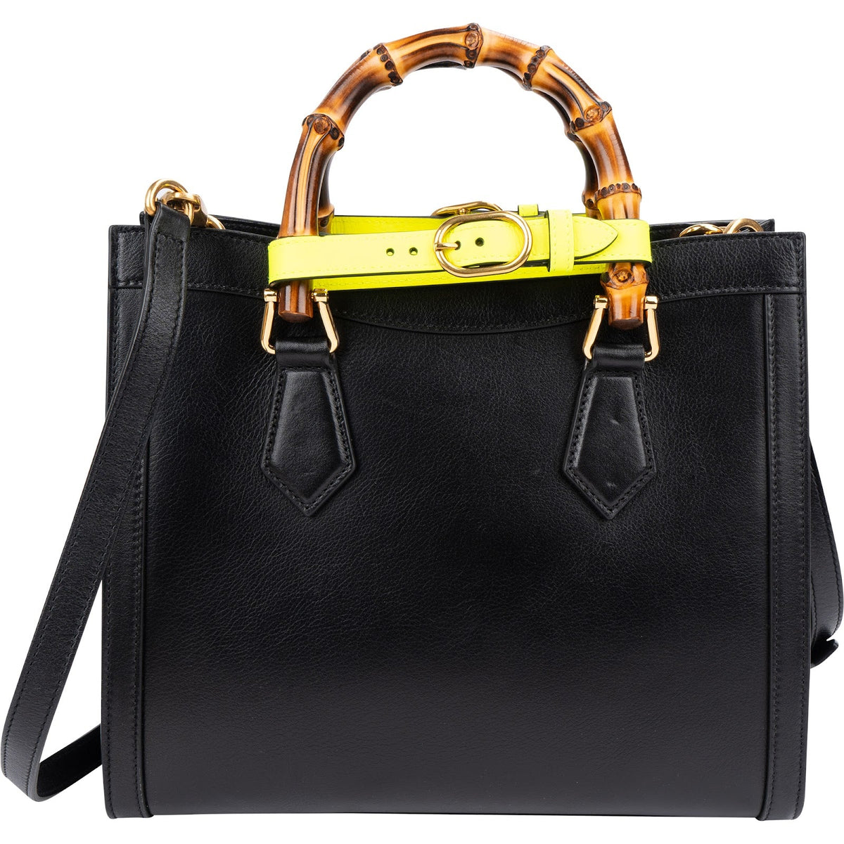 Gucci Diana Bamboo aus schwarzem Leder – Ansicht 5