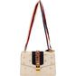 Gucci Grained Leather Sylvie Bee Star Web Crossbody Bag
