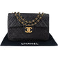 Chanel Quilted Lambskin 24K Gold Maxi Single Flap Crossbody Bag