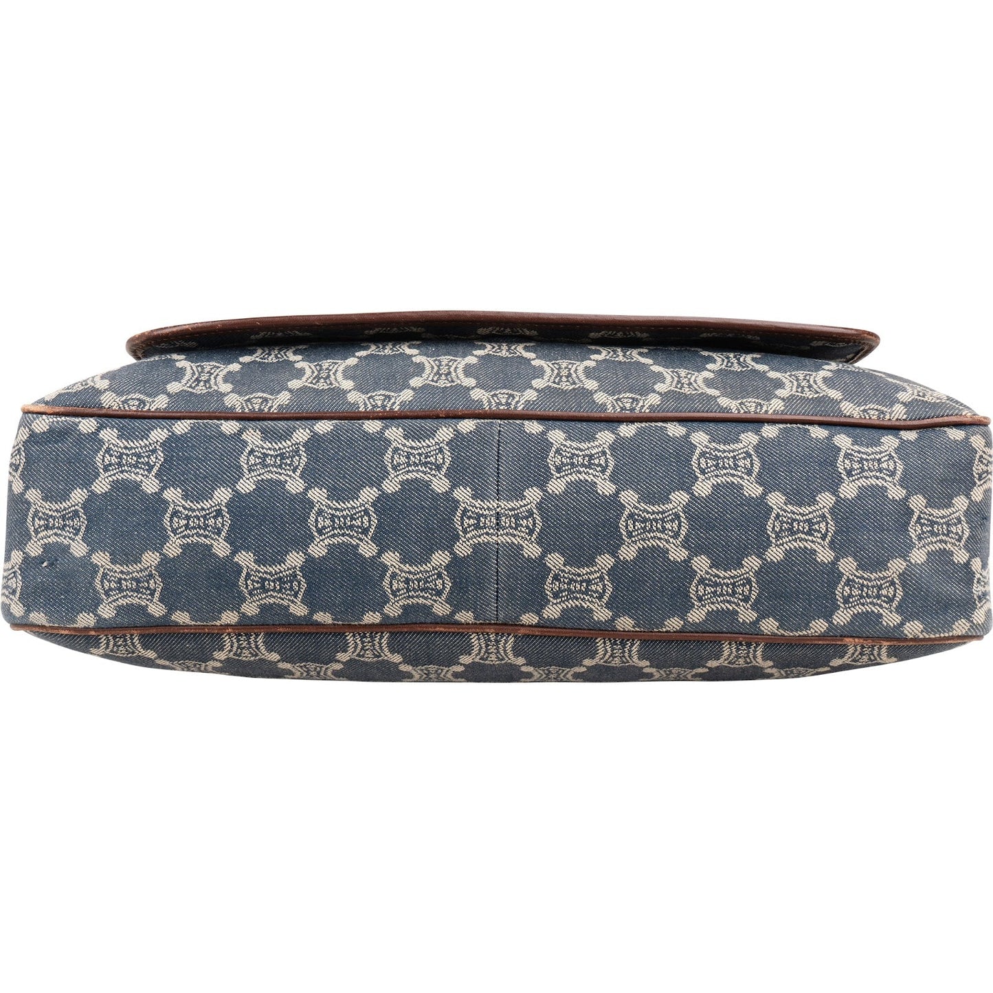 Celine Monogram Macadam Denim Messenger Crossbody Bag