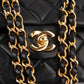 Chanel Quilted Lambskin Medium 24K Gold Double Flap Shoulder Bag