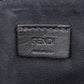Fendi Black Leather Rainbow Studded Crossbody Bag