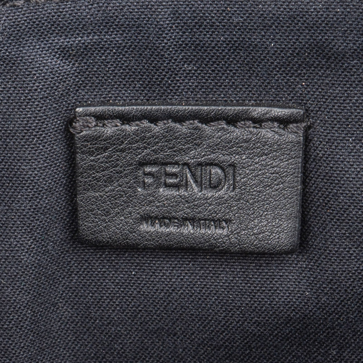Fendi Black Leather Rainbow Studded Crossbody Bag